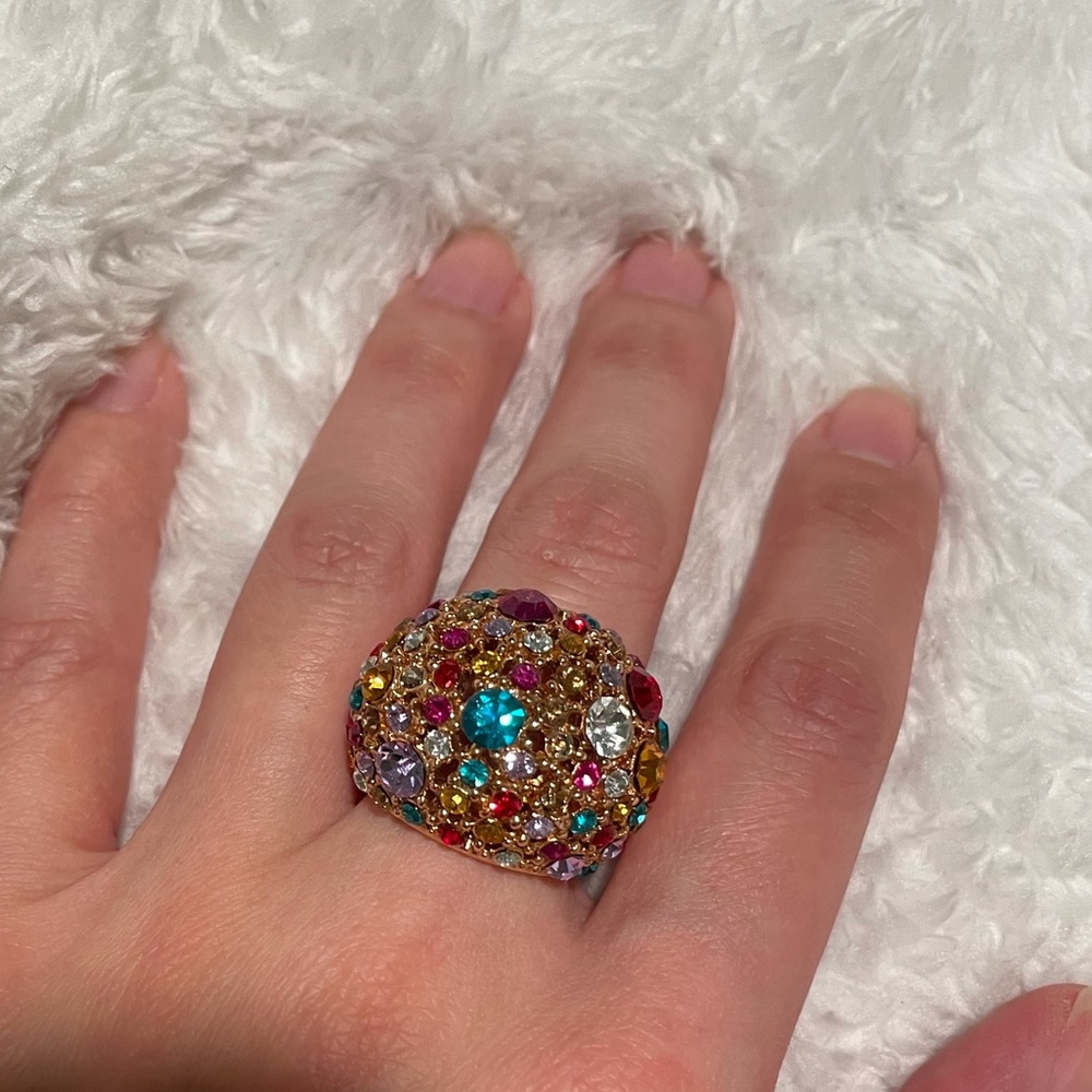18K RGP Multicolor Fashion Ring - Picture 5 of 9